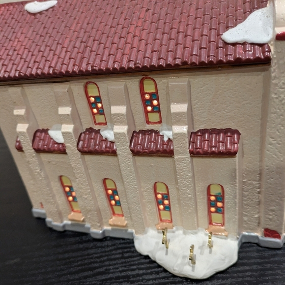 Department 56 Cream and  Spanish Mission Church Light Bulb Cord Not Included - Picture 6 of 13